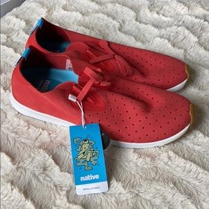 Vegan Native Apollo Moc Sneaker Red, New